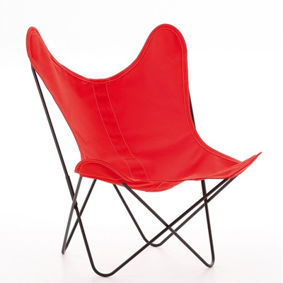 AA by Airborne Butterfly Chair, Baumwollhusse Rot