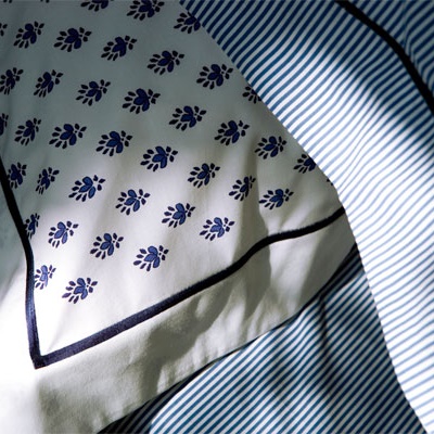 Aix en provence Indigo - Satin Bettwäsche