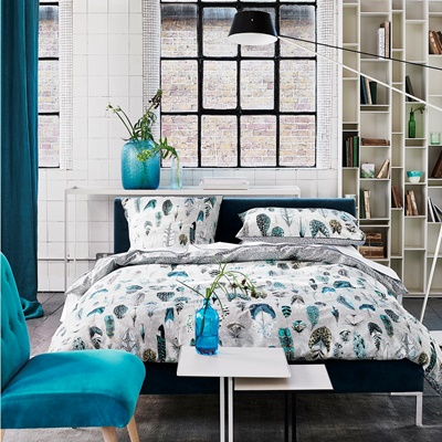 Designers Guild QUILL DUCK EGG Wendebettwäsche