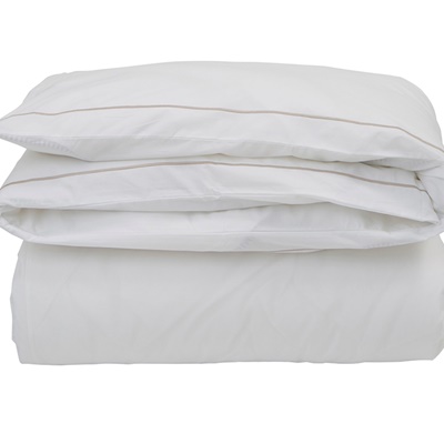 Lexington Hotel Percale White/Lt Beige Bettwäsche