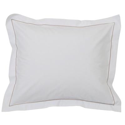 Lexington Hotel Percale White/Lt Beige Bettwäsche