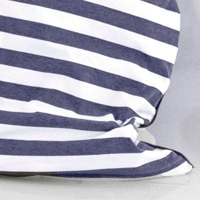 Jersey Bettwäsche gestreift blau