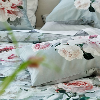 Designers Guild PEONIA GRANDE ZINC Bettwäsche 