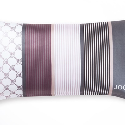 JOOP! Cornflower Stripes Deep Wine Satin Bettwäsche