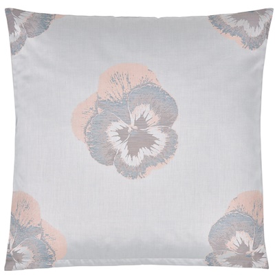 Pansy Beige Jacquard-Bettwäsche von Christian Fischbacher