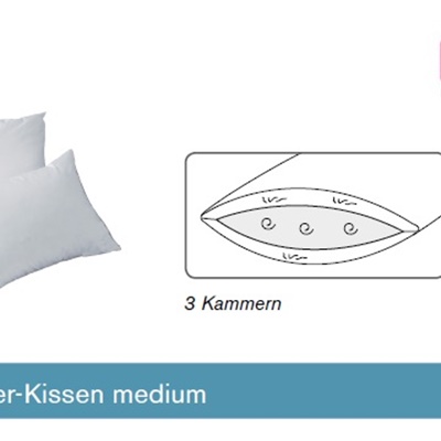 Dorbena 3-Kammer Synthetik Kissen in 3 Stützkraft-Stufen