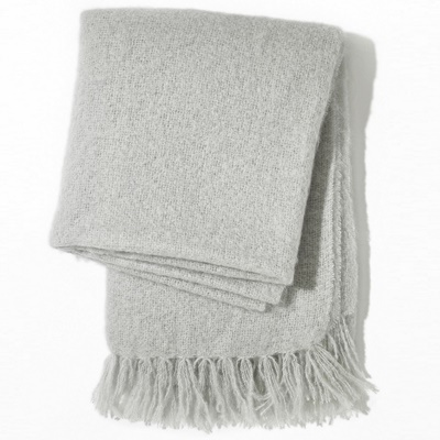 Senso Mohair Plaid Silber  von Christian Fischbacher