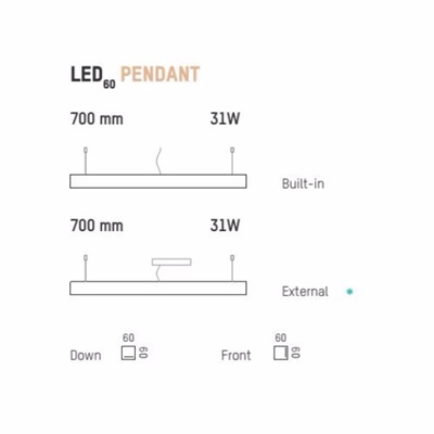 Tunto LED60 Pendant Hängeleuchte