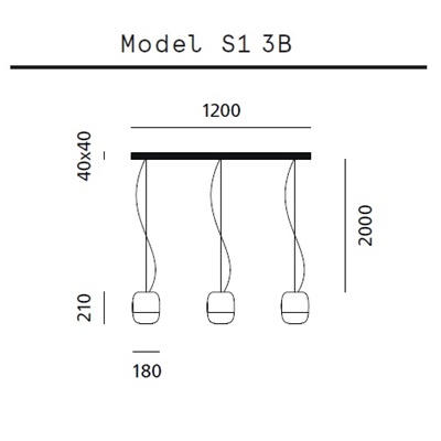 Prandina GONG S1, S1 3R, S1 3B Pendelleuchte in 5 Farbvarianten