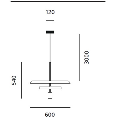 Prandina LANDING S3, S5, S50, S55, S70 Pendelleuchte