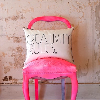 Creativity Rules Zierkissen
