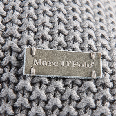 Marc O'Polo Timeless Knitted Zierkissen Grau