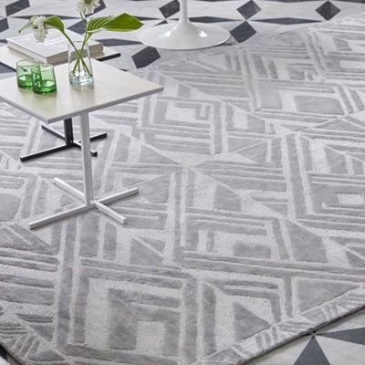 Designers Guild Teppich VALBONELLA SILVER