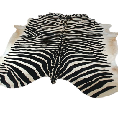 Authentic Collection Zebra Kuhfellteppich Natur