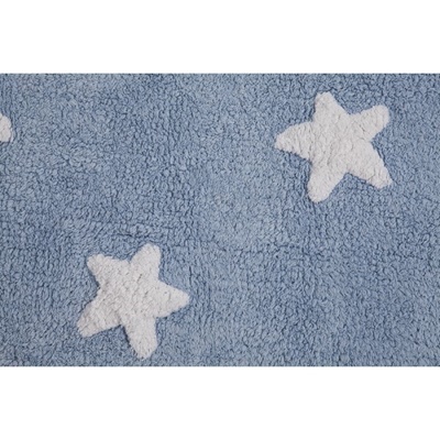 Lorena Canals BLUE STARS WHITE Teppich