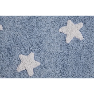 Lorena Canals BLUE STARS WHITE Teppich