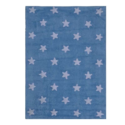 Lorena Canals BLUE STARS WHITE Teppich