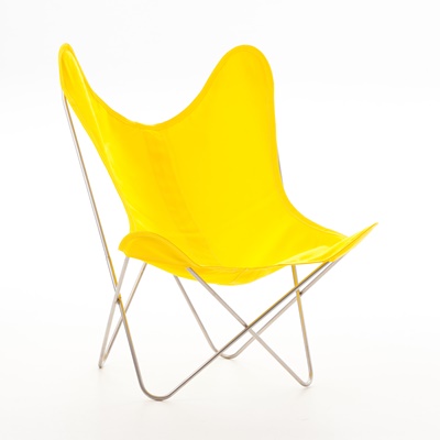 AA by Airborne Butterfly Chair, Baumwollhusse Gelb 