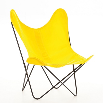AA by Airborne Butterfly Chair, Baumwollhusse Gelb 