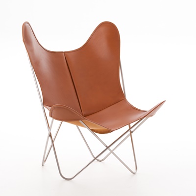 AA by Airborne Butterfly Chair Fauve, Leder
