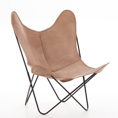 AA by Airborne Butterfly Chair, Spaltleder (Le Lodge)
