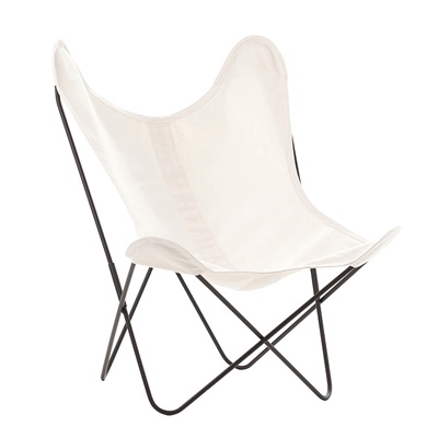 AA by Airborne Butterfly Chair, Baumwollhusse Naturweiss