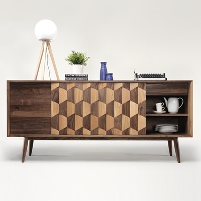 Wewood Massivholz-Sideboard SCARPA W