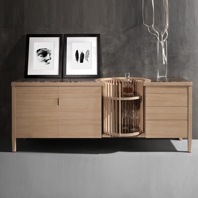 Wewood Massivholz-Sideboard CAROUSEL Eiche