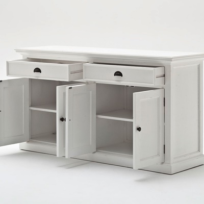 Landhaus Glasvitrine mit Sideboard