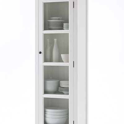 Landhaus schmale Vitrine