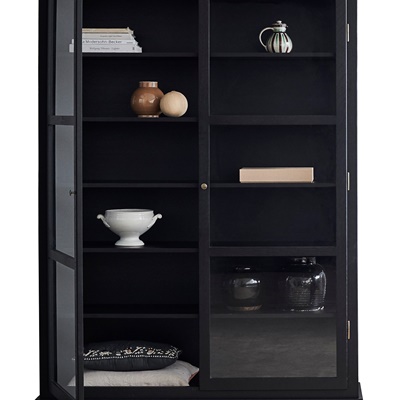 Lindebjerg Design Landhaus Vitrine Dark Oak N2