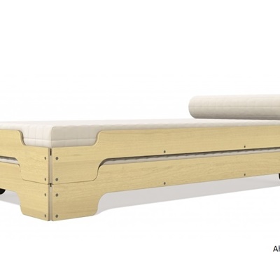 Stapelliege KOMFORT Natur in 4 Holzausführungen