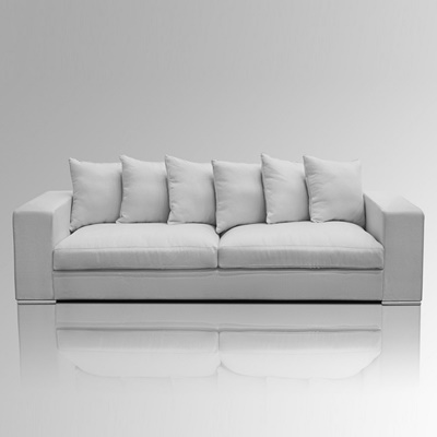 Sofa 4-Sitzer grau