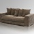 Samt Sofa 3-Sitzer taupe (5070-0005-1)