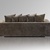 Samt Sofa 3-Sitzer taupe (5070-0005-4)