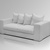 Sofa 2-Sitzer grau (5070-0007-1)