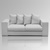 Sofa 2-Sitzer grau (5070-0007)